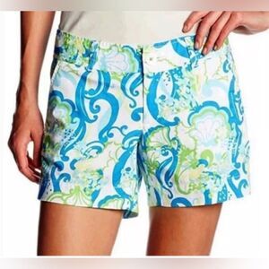 Lilly Pulitzer The Callahan Stretch Womens Shorts SZ 2 Tropical Resort